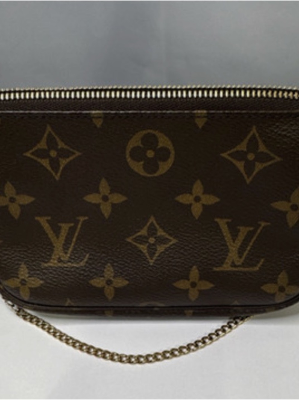 Louis Vuitton Monogram Chain Crossbody - Brown & Gold